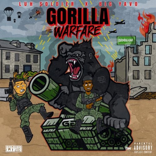 Luh Soldier & Big Yavo - Gorilla Warfare Cover Art