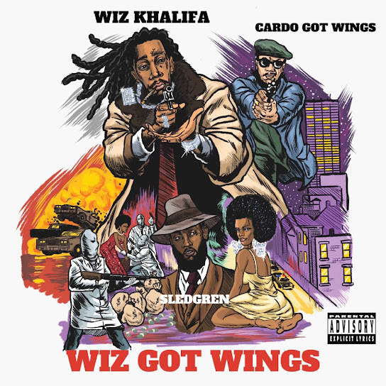Wiz Khalifa, Cardo & Sledgren - Wiz Got Wings Cover Art